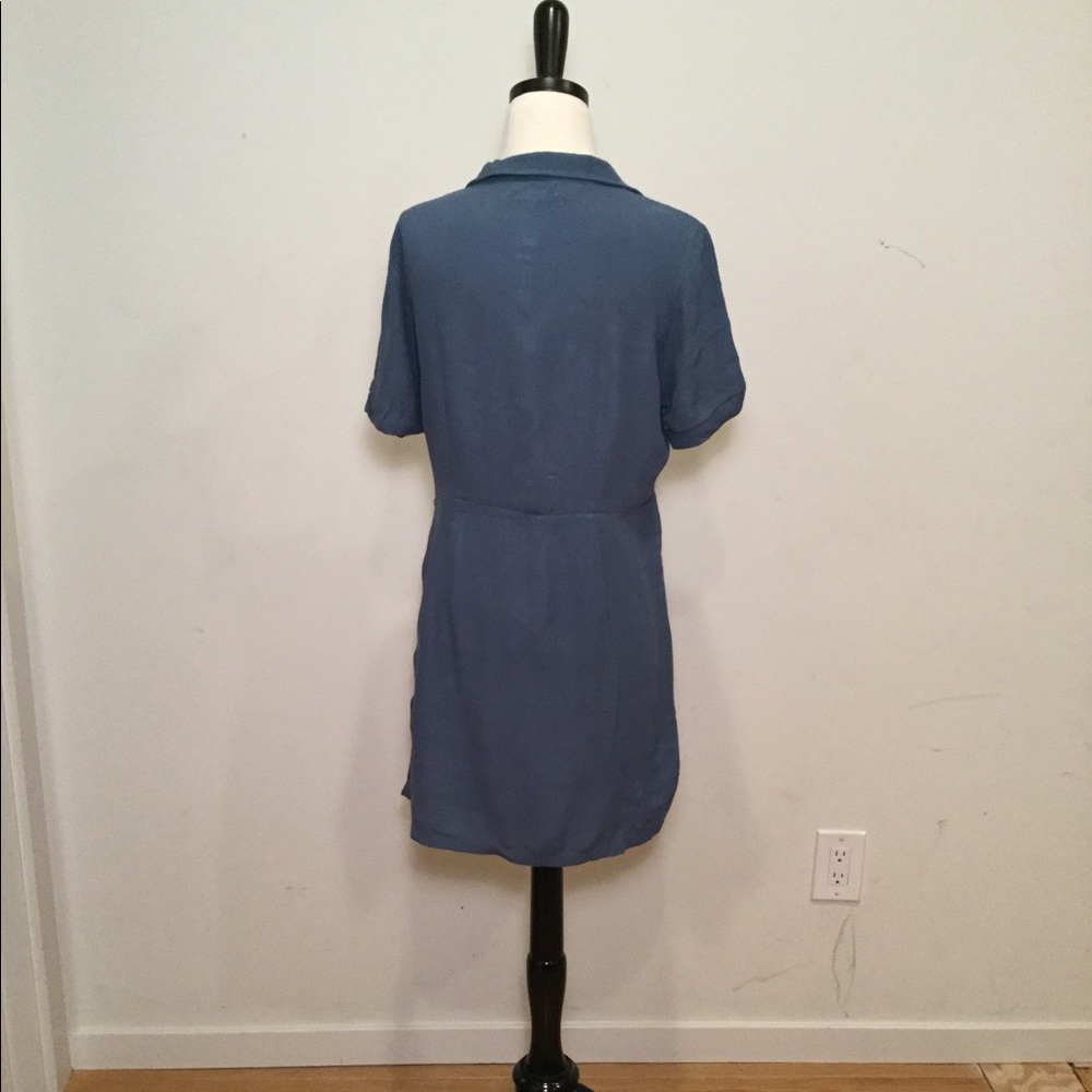 Blue Shirt Dress - Picture 2 of 3